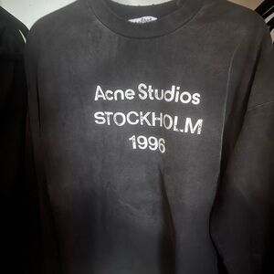 Acne Studios Charcoal Crewneck Sweater
